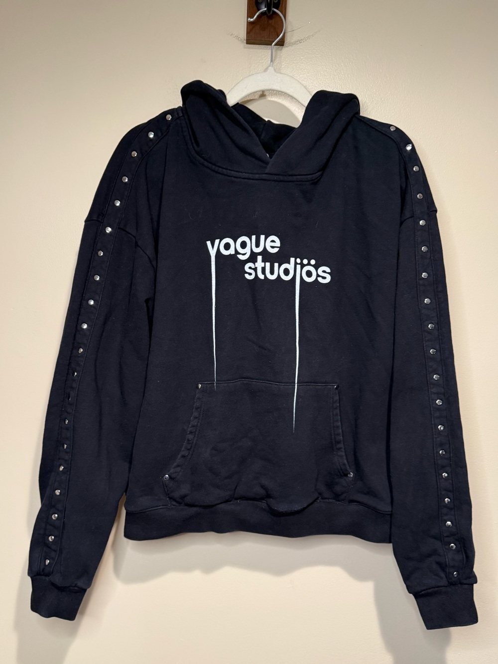 Vague Studios Bore Studded Hoodie size large unisex